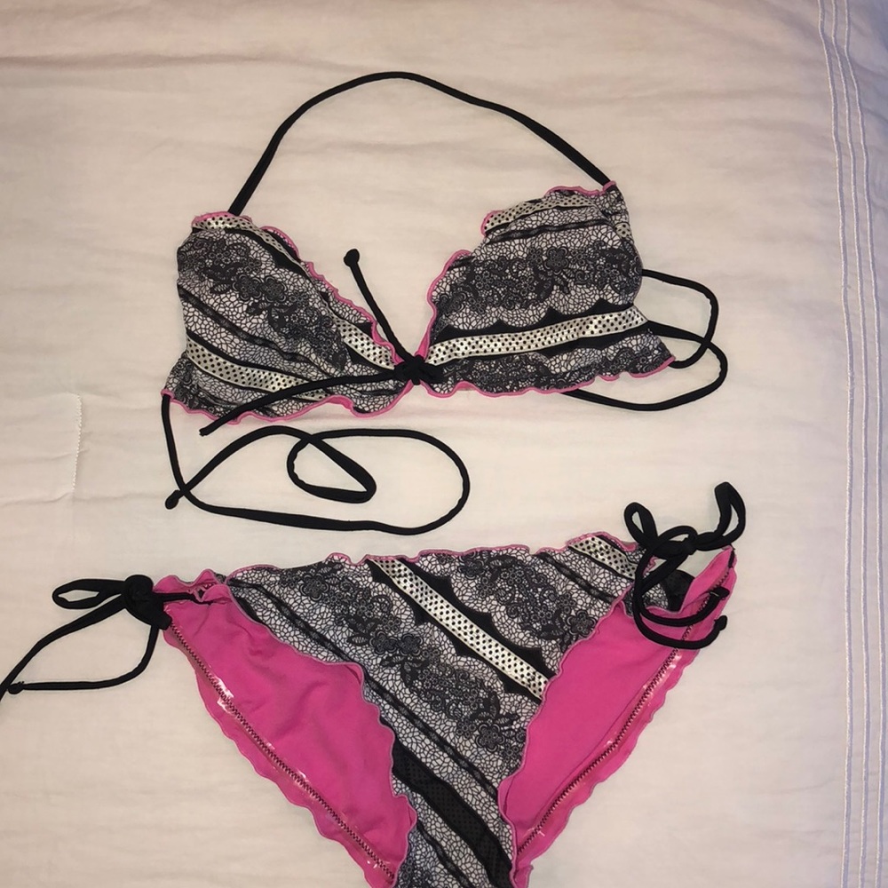 Xhilration bathing suit top L bottom M